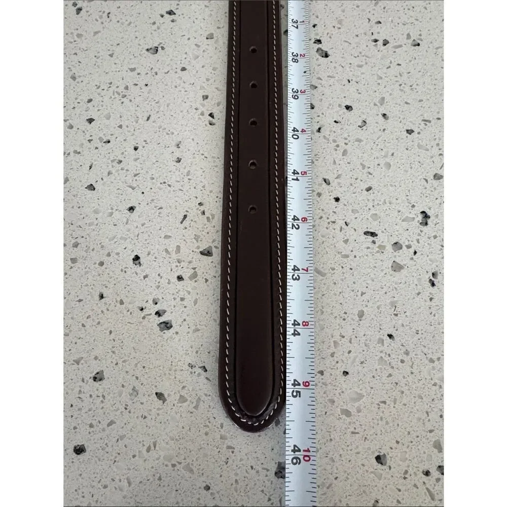 L.L. BEAN Genuine Leather Brown Belt Solid Brass Buckle Classic Men’s Size 40